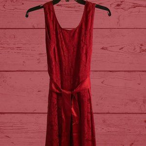 Lace Burgundy Kid Dress